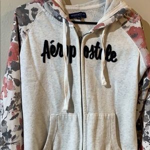 Aeropostale Jacket/ Zip Up/ Floral